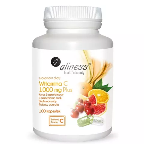 Witamina C 1000 mg Plus x 100 kaps VEGE - Aliness